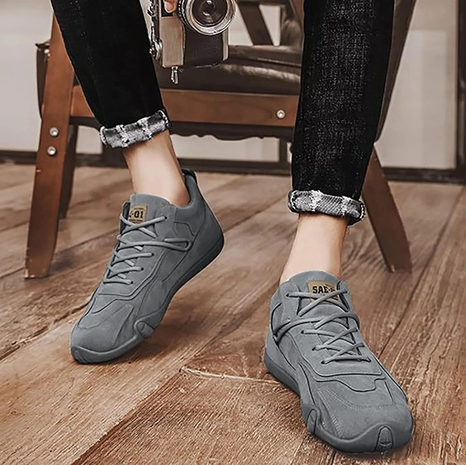 Sports Shoes for Men Popular Labor Work Shoes Wear High Top Board Casual Leisure Jungle Sneaker