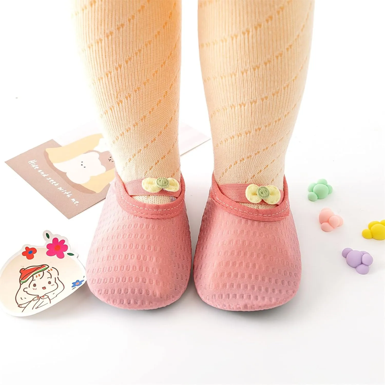 Spring and Summer Children Infant Toddler Shoes Boys and Girls Lightweight Mesh Breathable Comfortable Cute Bow Solid Color Boys Shoes Size 4