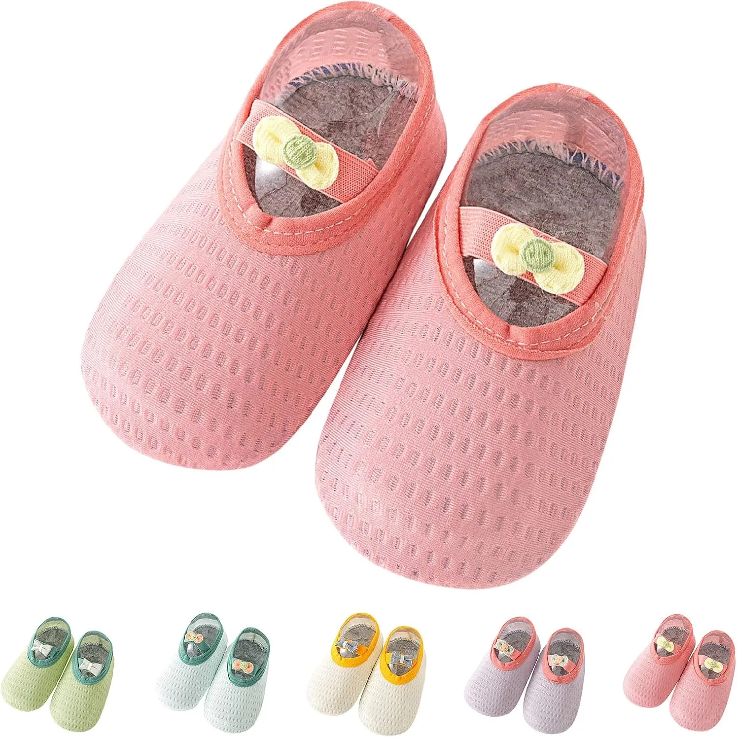 Spring and Summer Children Infant Toddler Shoes Boys and Girls Lightweight Mesh Breathable Comfortable Cute Bow Solid Color Boys Shoes Size 4