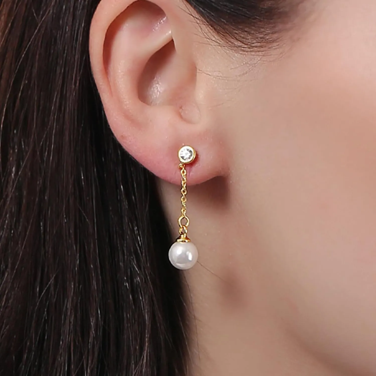 ToHeart Gold Stud earrings Women Hypoallergenic