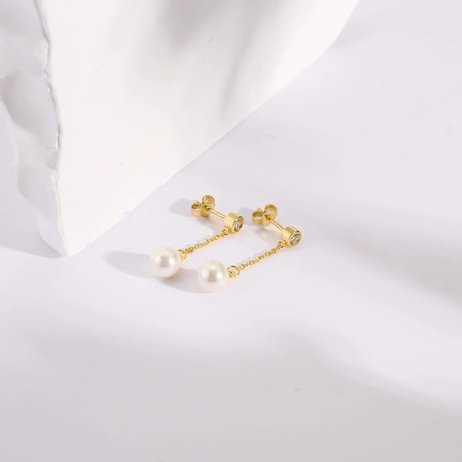 ToHeart Gold Stud earrings Women Hypoallergenic
