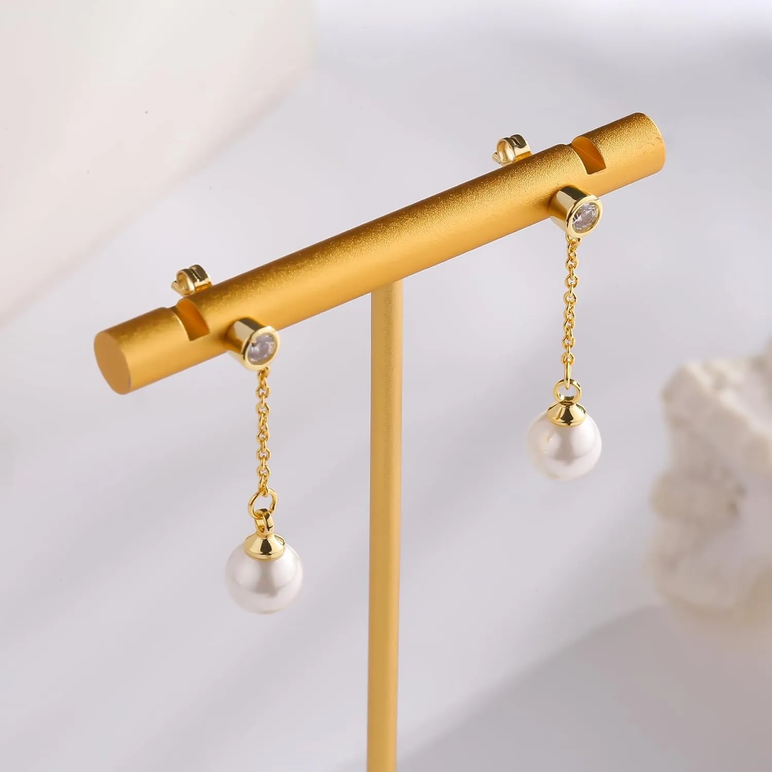 ToHeart Gold Stud earrings Women Hypoallergenic