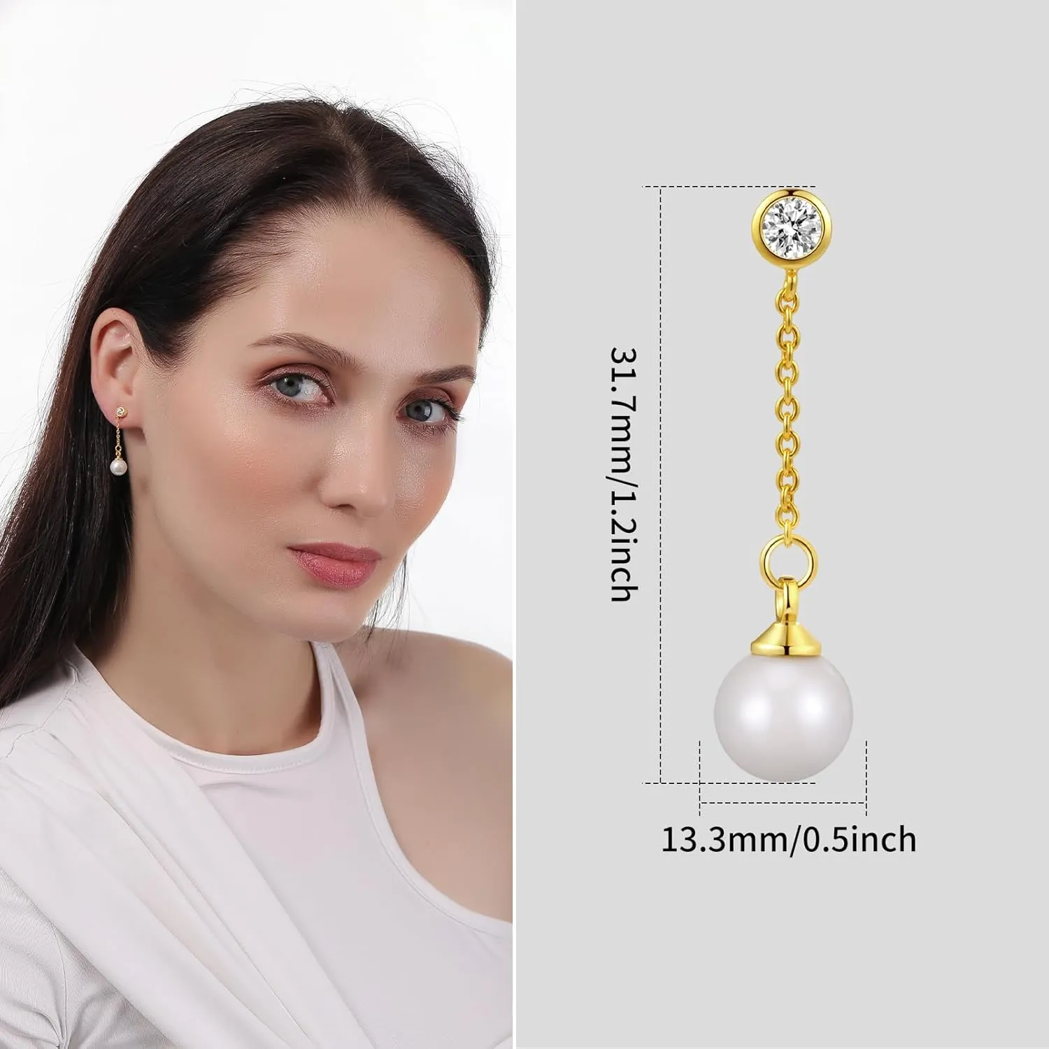 ToHeart Gold Stud earrings Women Hypoallergenic