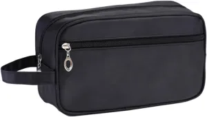 Toiletry Bag Travel Bag with Hook Men's Cosmetic Bag Organizer Black Portable Makeup Storage Case
