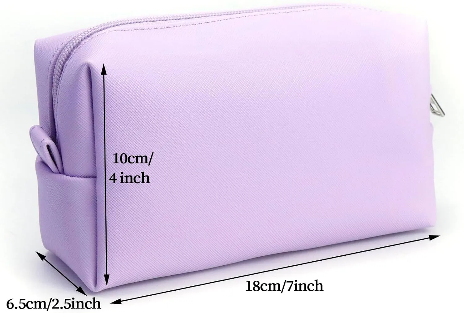 Travel Makeup Bags Set, 3-Piece Large Toiletry Organizer, Multi-Size Cosmetic Bags with Zipper (Purple)