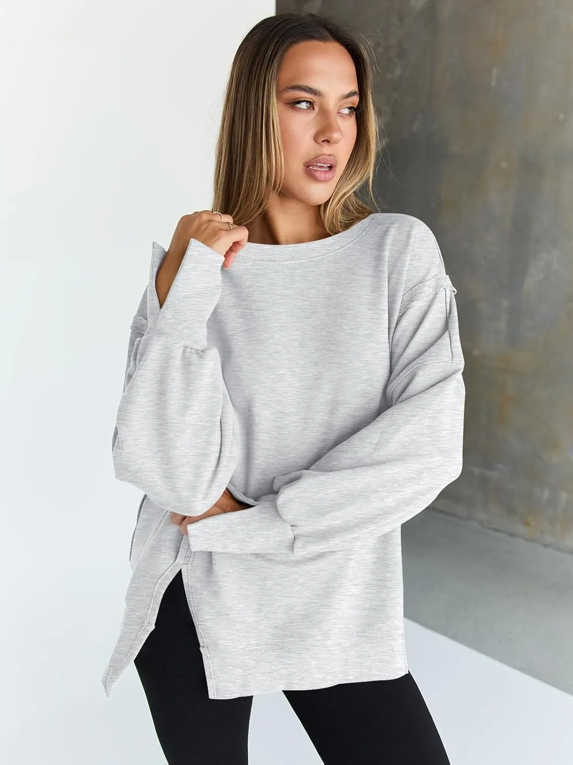 Trendy Queen Womens Oversized Sweatshirts Hoodies Crewneck Shirts Fall Outfits Teen Girls Y2k Winter Clothes