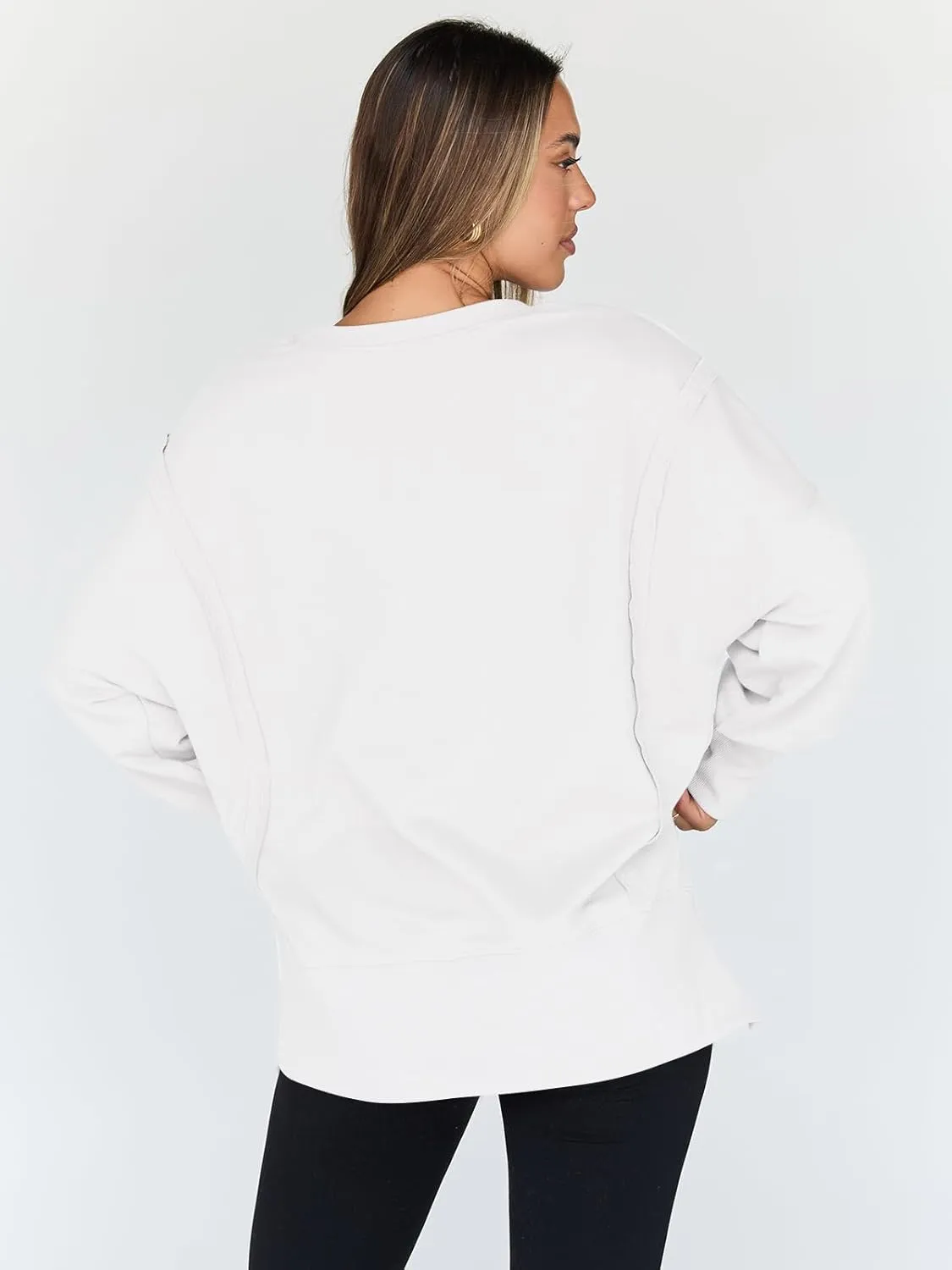 Trendy Queen Womens Oversized Sweatshirts Hoodies Crewneck Shirts Fall Outfits Teen Girls Y2k Winter Clothes