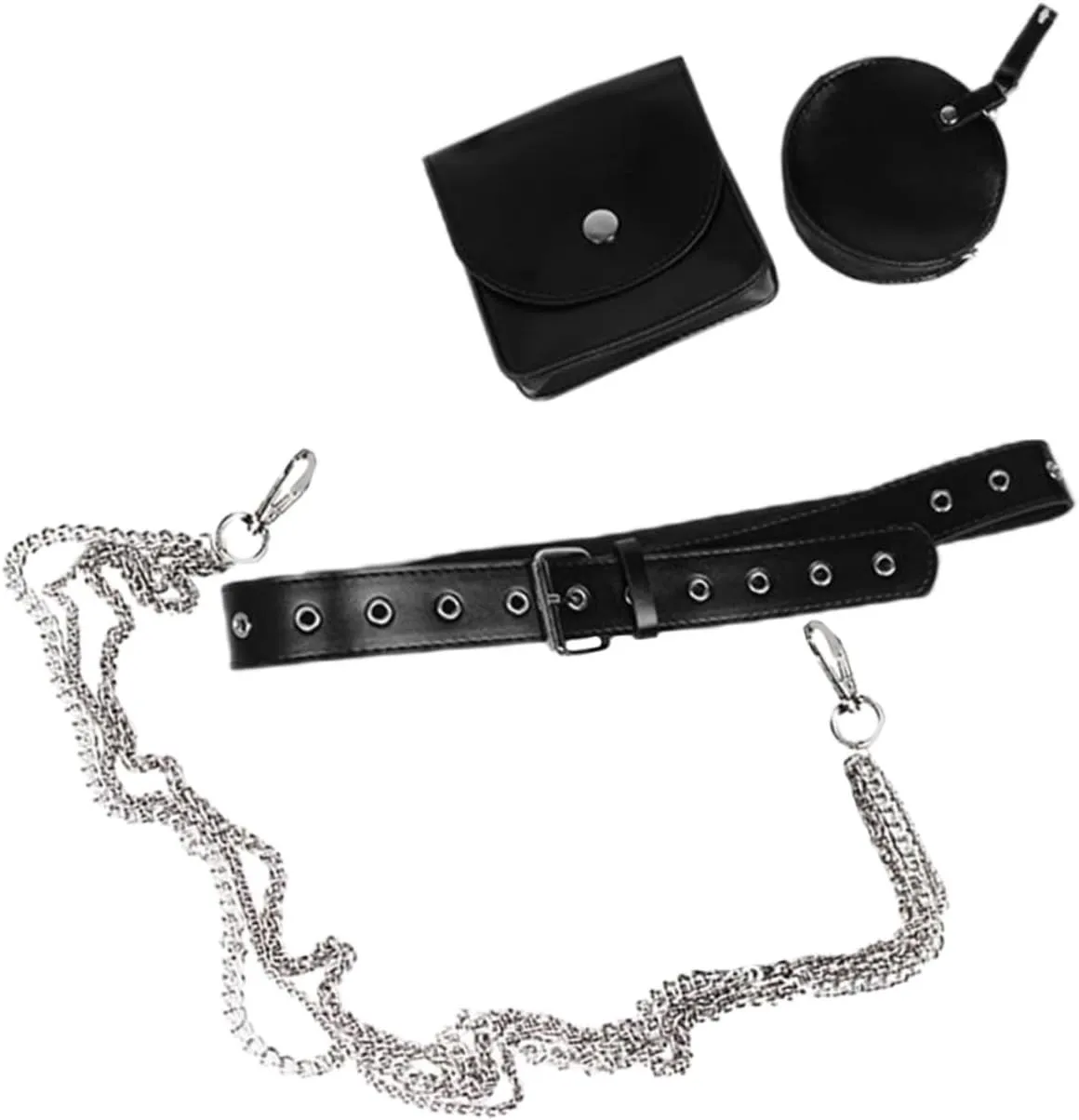 Unique Chain Belt Waist Bag Women's Girls Small Bag Fashionable Functional