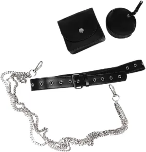 Unique Chain Belt Waist Bag Women's Girls Small Bag Fashionable Functional