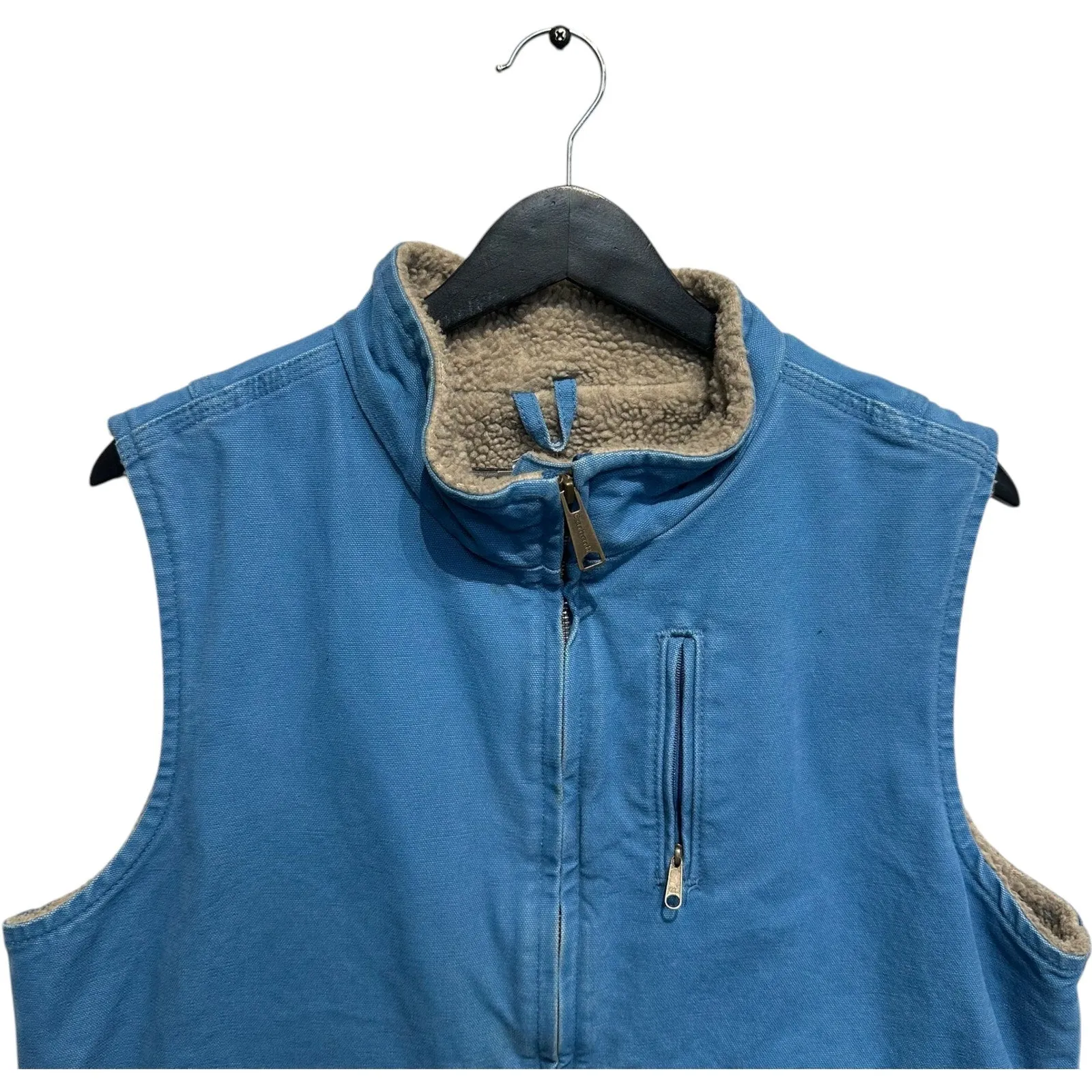Vintage Youth Carhartt Denim Full Zip Lined Vest