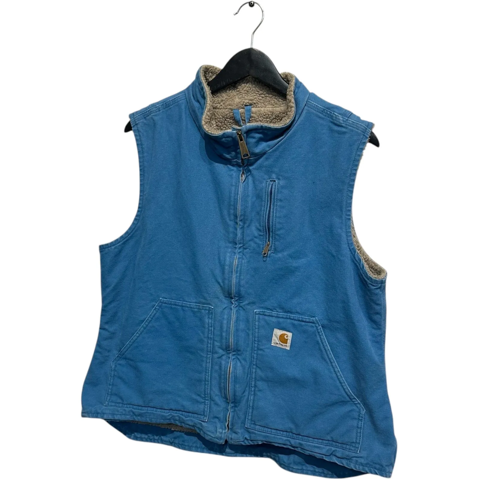 Vintage Youth Carhartt Denim Full Zip Lined Vest