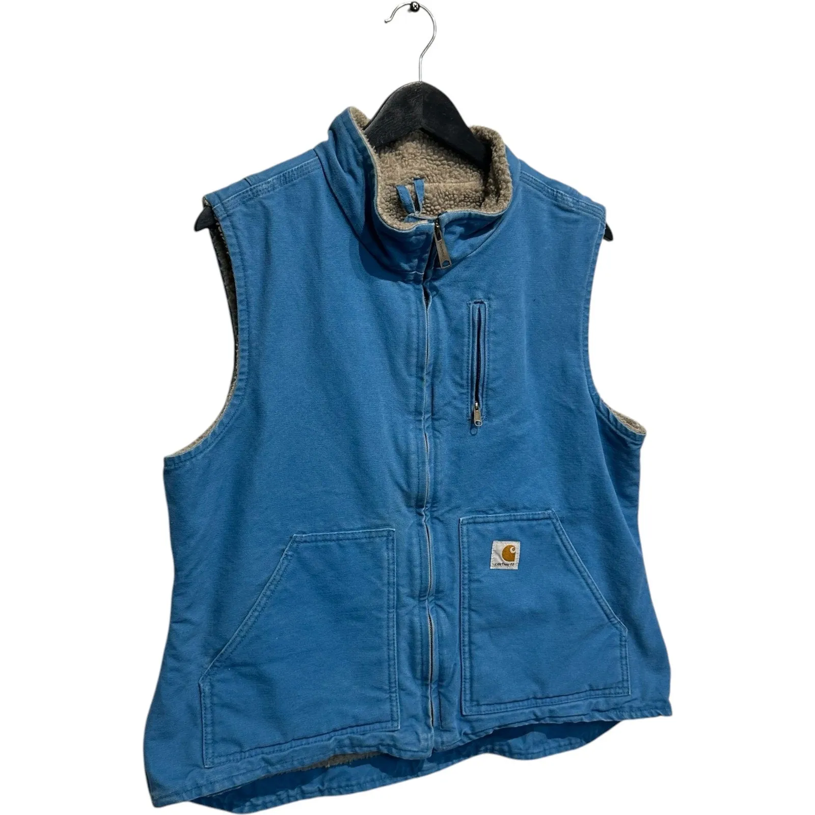 Vintage Youth Carhartt Denim Full Zip Lined Vest