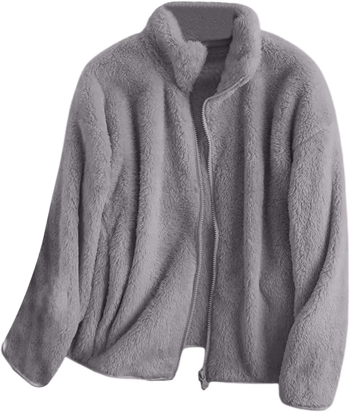 Winter Coats for Women Fuzzy Fleece Jacket Zip up Fuzzy Casual Coats Fashion Winter Outerwear Clothes with Pockets