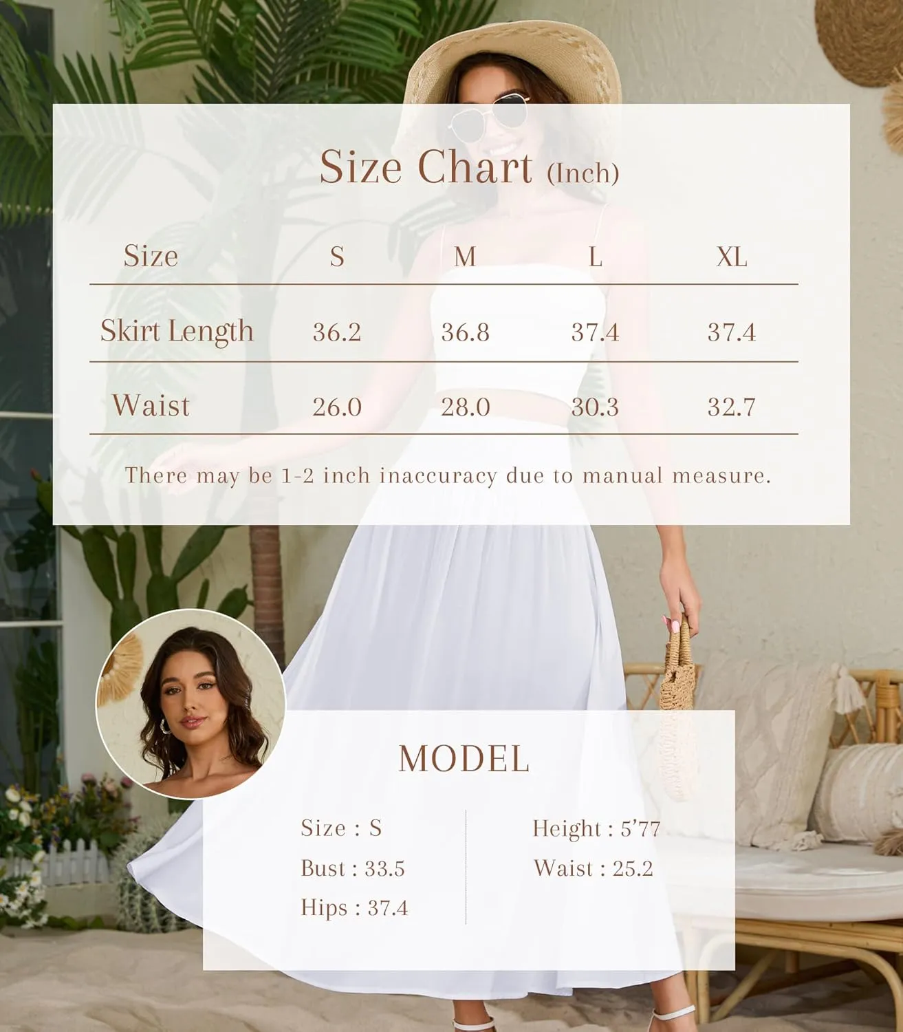 Women's Elastic High Waisted Midi Skirts with Pockets Trendy A-Line Flowy Swing Basic Skirt