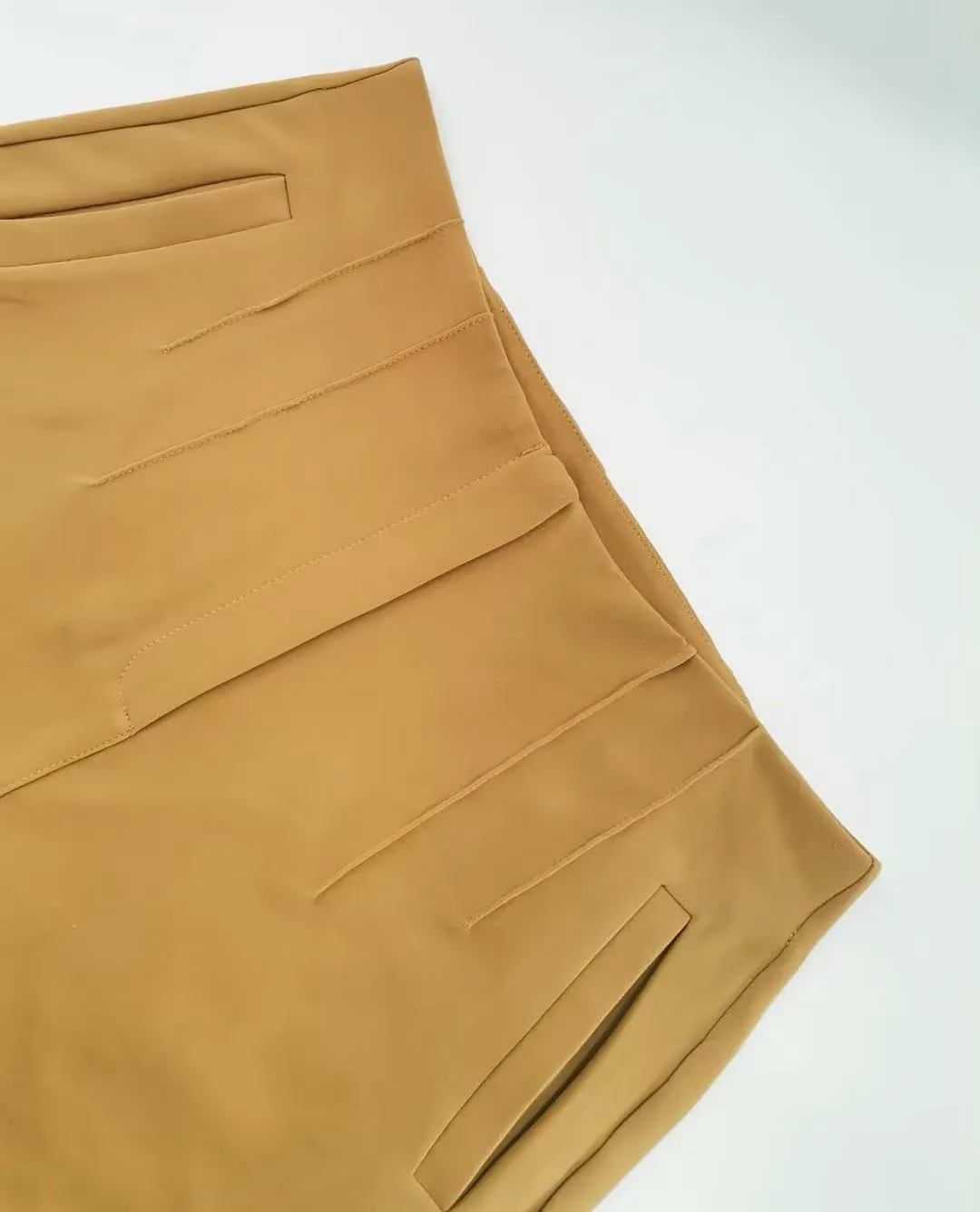Womens High Waisted Pants Trendy Pleated Straight Leg Dress Pant Business Work Casual Trousers