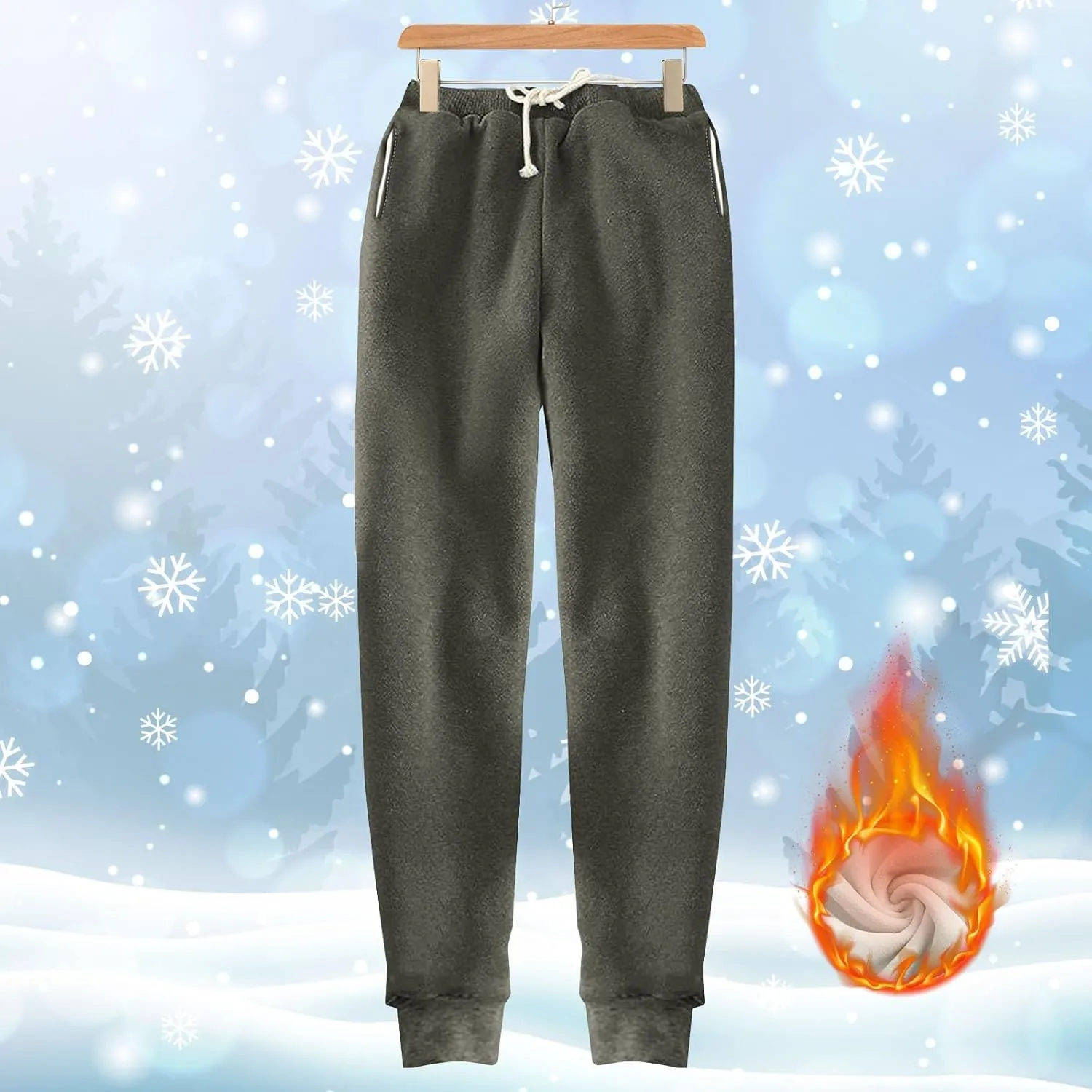 Womens High Waisted Sweatpants Trendy Straight Cuffed Leg Jogger Sport Pant Running Workout Drawstring Casual Trouser