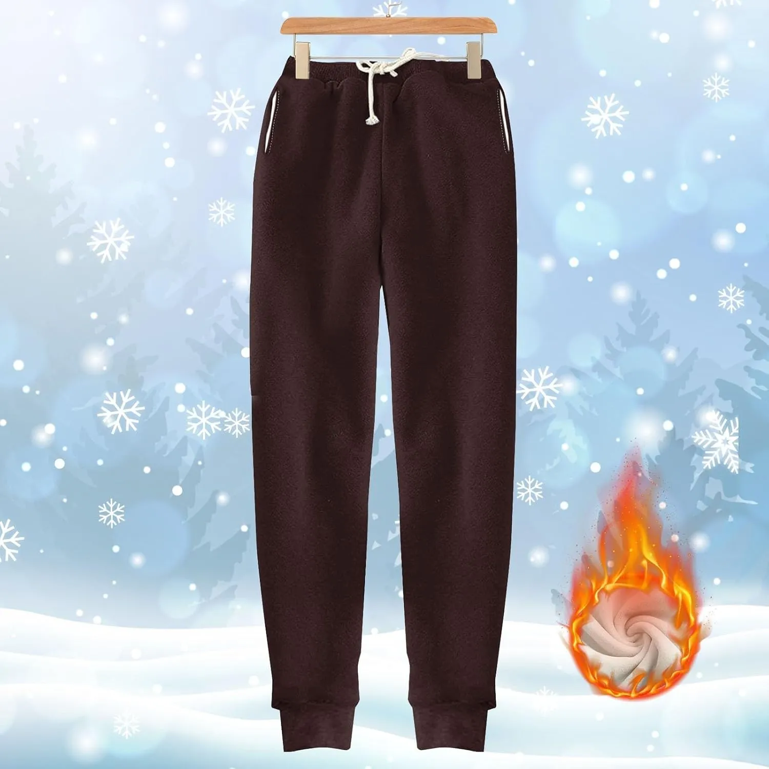 Womens High Waisted Sweatpants Trendy Straight Cuffed Leg Jogger Sport Pant Running Workout Drawstring Casual Trouser