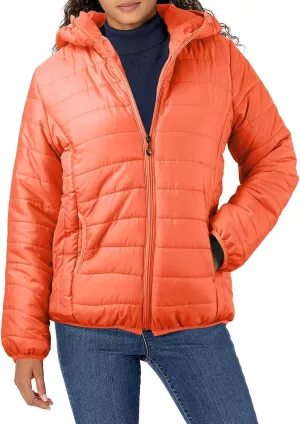 Womens Lightweight Parkas Windproof Slim Fit Solid Long Sleeve Down Jacket Short Bomber Hooded Winter Puffer Jackets