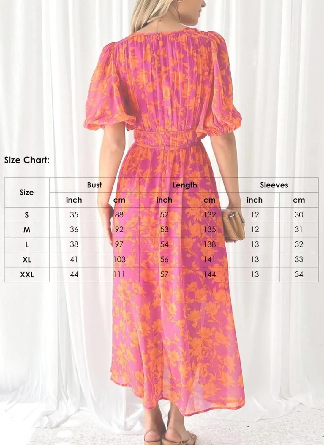 Womens Maxi Dress V-Neck Short Sleeve Floral Print Elegant Flowy 2025 Spring Summer Beach Party Dress