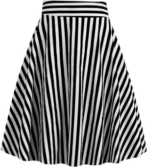 Womens Midi Skirts Stylish Plaid Pleated Skirt Waist Shaping A Line Skirt Womens Midi Skirts
