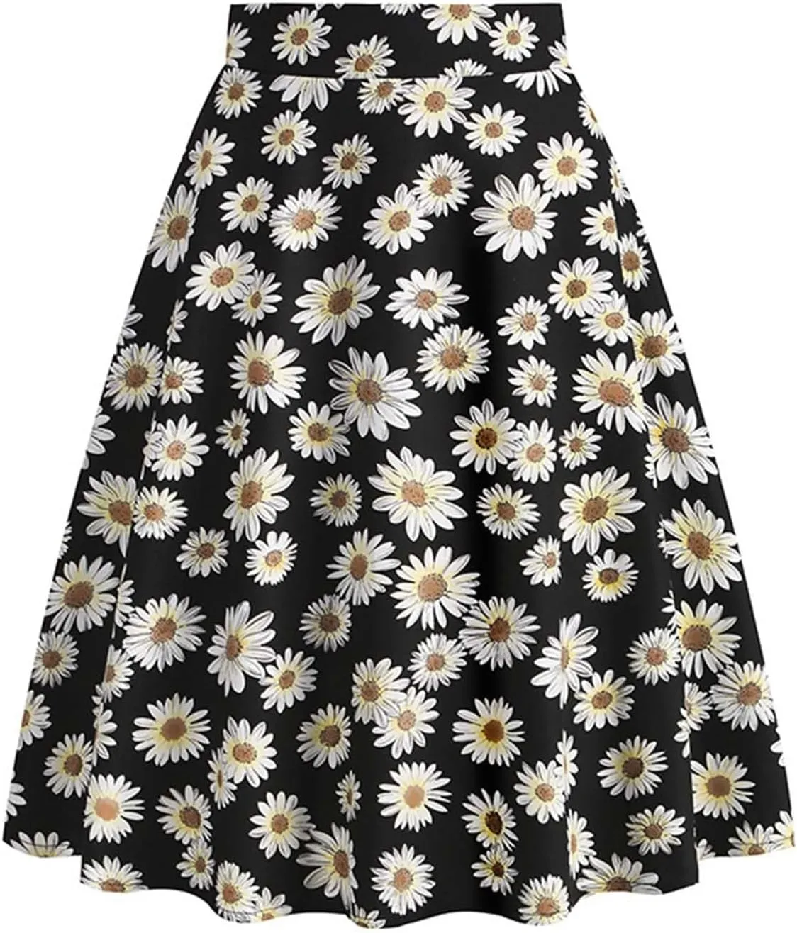 Womens Midi Skirts Stylish Plaid Pleated Skirt Waist Shaping A Line Skirt Womens Midi Skirts