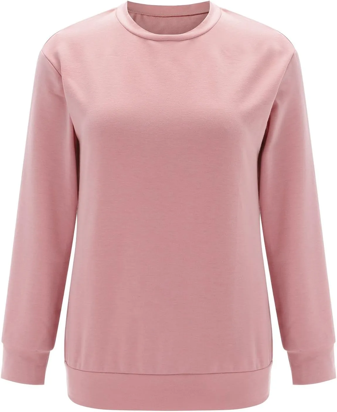 Womens Oversized Sweatshirts Fall Crewneck Long Sleeve Pullover Sweatshirt Trendy Lightweight Outdoors Tops Pockets