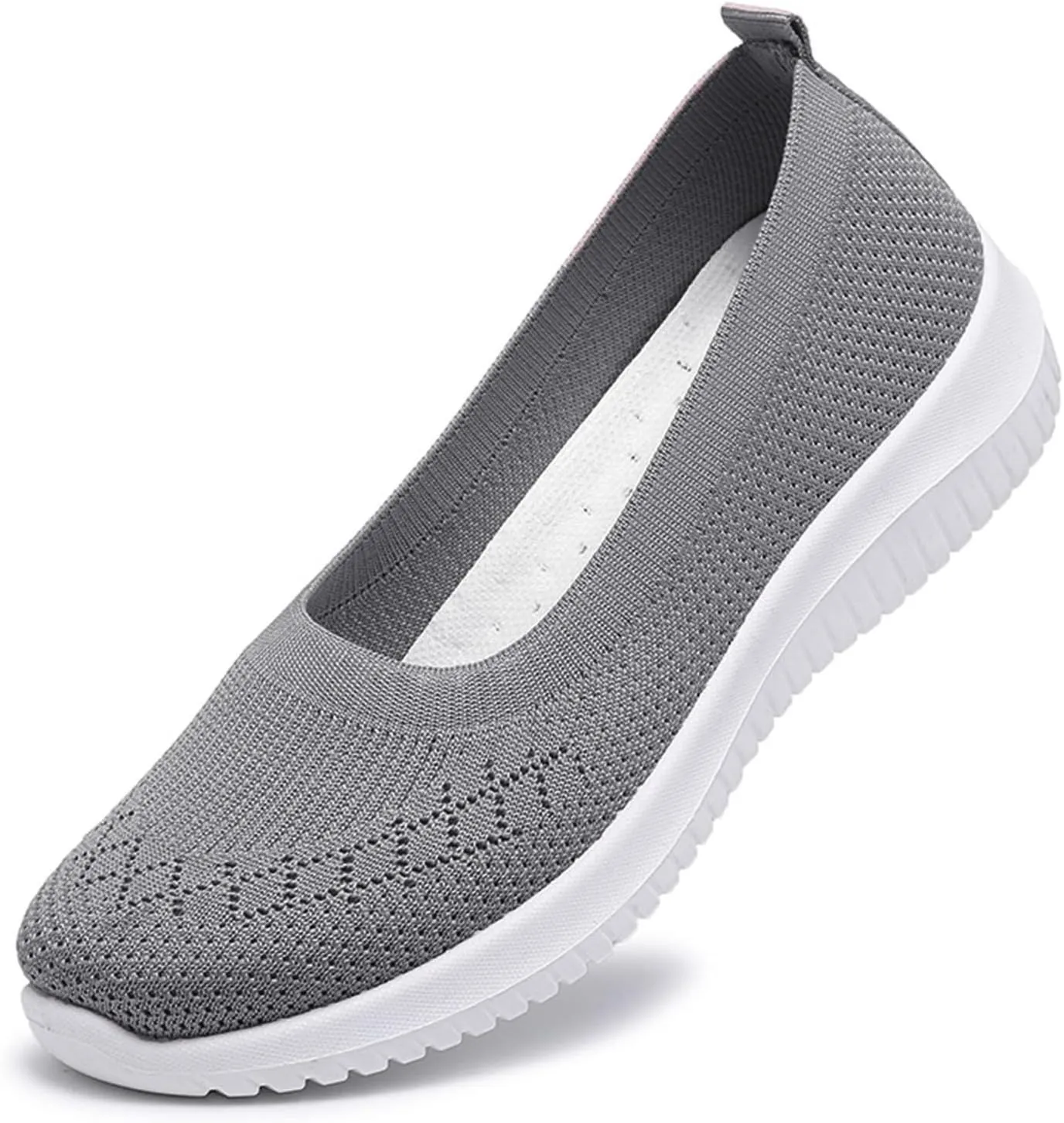 Women's Woven Orthopedic Shoes Lightweight Breathable Slip On Sneakers Outdoor Walking Shoes with Non-Slip Sole